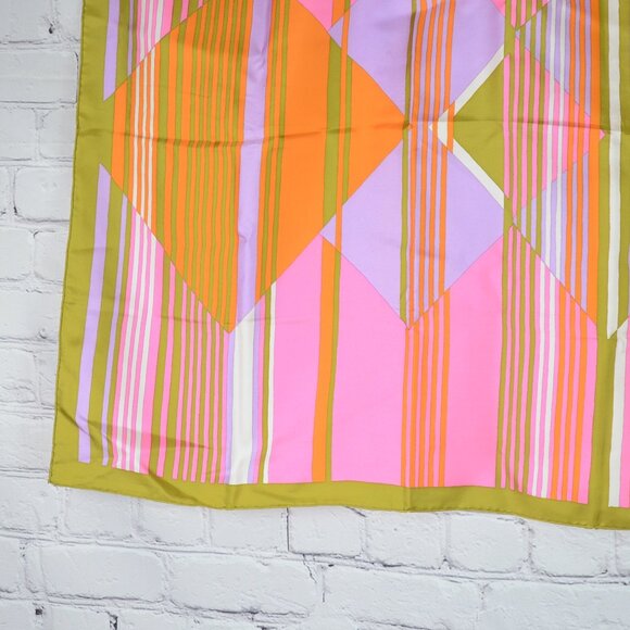 VTG DIOR Geometric Silk Twill Scarf - Picture 7 of 14